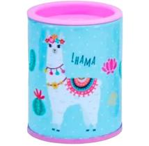 Apontador com reservatório metal Molin Love Lhama cacto Pink Apontador com reservatório metal Molin Love Lhama cacto Pink