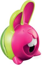 Apontador croc croc coelho 1 furo com deposito cores sortidas display x 20