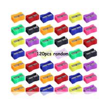Apontador De Lápis Colorido 40-120pcs 2.5cm Design Curvo Antiderrapante Plástico Quadrado Para Apontador De Lápis Colorido 40-120pcs 2.5cm Design Curvo Antiderrapante Plástico Quadrado Para