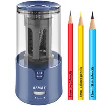 Apontador de lápis elétrico AFMAT para lápis de cor azul
