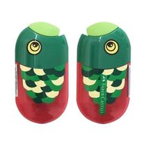 Apontador De Lápis Portátil De Duplo Furo FABER CASTELL Apontador De Lápis Portátil De Duplo Furo FABER CASTELL