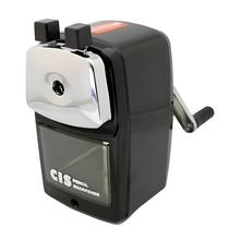 Apontador de Mesa Cis Mecânico Manivela e Deposito Preto Apontador de Mesa Cis Mecânico Manivela e Deposito Preto