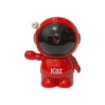 Apontador De Mesa Manual Manivela Com Coletor Astronauta Vermelho Azul - onze22