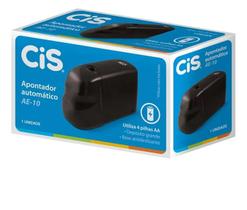 Apontador De Mesa Pilha Cis Ae-10 Preto Automatico
