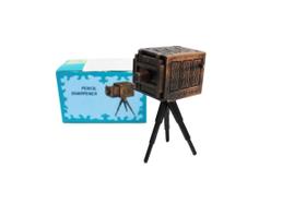 Apontador de Metal Colecionável Modelo Câmera 9779AP Apontador de Metal Colecionável Modelo Câmera 9779AP