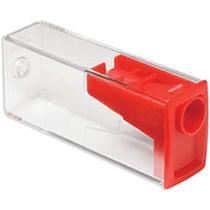 Apontador de Plástico Retangular com Depósito - Faber Castell / WX Gift