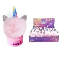 Apontador Duplo 2 Furos Pelucia Unicornio Pompom Apontador Duplo 2 Furos Pelucia Unicornio Pompom