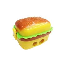 Apontador duplo hamburguer com 2 borrachas decoradas buendia eva980