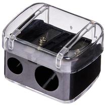 Apontador duplo para lápis de maquiagem tamanhos tradicional e jumbo Macrilan Apontador duplo para lápis de maquiagem tamanhos tradicional e jumbo Macrilan