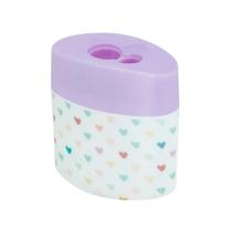 Apontador Duplo Plástico Decorado Oval com Depósito - BRW