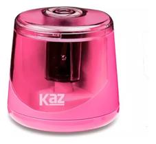 Apontador Elétrico Automático Kaz Pequeno Plástico Acrílico - Lápis Comum e de Cor Azul e Rosa Apontador Elétrico Automático Kaz Pequeno Plástico Acrílico - Lápis Comum e de Cor Azul e Rosa