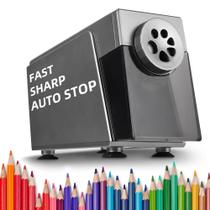 Apontador Elétrico de Lápis Zmol com 6 Furos e Parada Automática 120V Apontador Elétrico de Lápis Zmol com 6 Furos e Parada Automática 120V