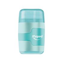 Apontador Escolar Com Borracha Connect Tom Pastel 2 Furos Maped