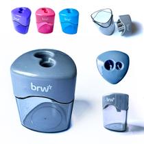 Apontador escolar com depósito 2 furos para lápis jumbo - BRW