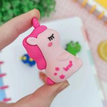 Apontador Escolar Decorado Magic Unicórnio e Raptor Dino Colorido BRW Unidade/Kit á Escolher