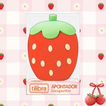 Apontador Escolar Morango Com Aroma Be Berry 1 Furo - Tilibra Papelaria Fofo Moranguinho