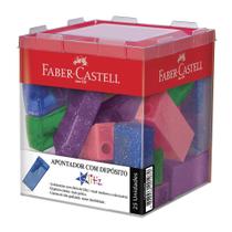 Apontador faber c/ dep. glitz - display c/ 25 - ref. 125gli