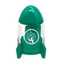 Apontador Foguete com Depósito 1 Furo Dino Space + Mini Borracha Super Divertido - Leo&leo (escolha a cor) COR:VERDE Apontador Foguete com Depósito 1 Furo Dino Space + Mini Borracha Super Divertido - Leo&leo (escolha a cor) COR:VERDE