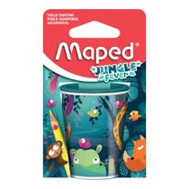 Apontador jungle fever 2 furos com deposito blister x 1 44103