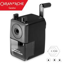 Apontador Manual de Mesa com Manivela Caran D'Ache 466 Preto