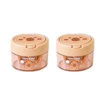 Apontador Mini Portátil De Duplo Furo Em Forma De Capivara Para Crianças, Material Escolar, Apontador Mini Portátil De Duplo Furo Em Forma De Capivara Para Crianças, Material Escolar,