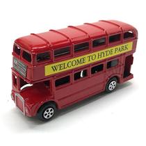 Apontador Miniatura em Metal Ônibus Londres 2 Andares Vermelho - Die-Cast Colecionável 172A