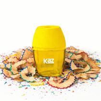 Apontador Oval Coletor 1 Furo KAZ Cor:Amarelo