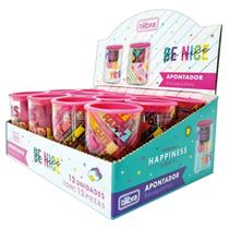Apontador plastico duplo tilibra - be nice sortido - cx c/12