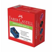 Apontador plastico simples apara 50zf / 50un / faber - Faber-Castell