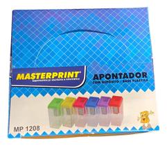 Apontador plástico trp c/depósito mp1208 cx c/24un masterp