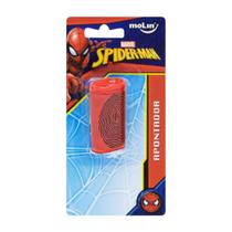 Apontador Prático Spider-Man Com Depósito Escolar Homem Aranha Molin