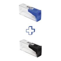 Apontador Transparente Retangular com Deposito Colorido (Unidade ou Kit) - Faber Castell