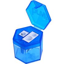Apontador Triplo com Depósito e Tampa 3 Furos Cores Sortidas (display com 12 Unidades) Apontador Triplo com Depósito e Tampa 3 Furos Cores Sortidas (display com 12 Unidades)