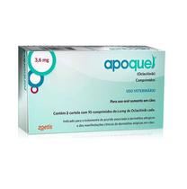 Apoquel 3,6mg Cães Zoetis 20 Comprimidos