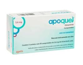 Apoquel 3,6mg Dermatológico Zoetis 20cpr