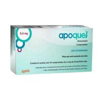 Apoquel 5,4 mg c/ 20 comprimidos para cachorro atopico/ dermatite arlegica/ anti coceira