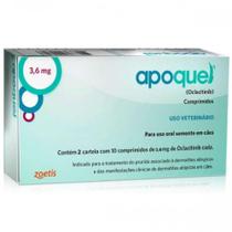 Apoquel Dermatológico Zoetis para Cães 3,6 mg - 20 comprimidos