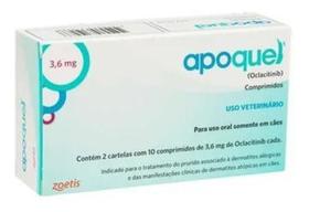 Apoquel Zoetis Dermatológico para Cães com 20 Comprimidos 3,6mg