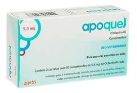 Apoquel Zoetis Dermatológico para Cães com 20 Comprimidos 5,4mg