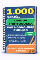 Apostila 1000 Questões Língua Portuguesa Concurso Público 2026 Completa Atualizada