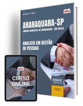 Apostila Câmara de Araraquara - SP 2024 - Analista em Gestão de Pessoas - Apostilas Opção