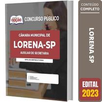 Apostila Câmara De Lorena Sp 2023 - Auxiliar De Secretaria