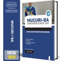 Apostila Câmara De Mucuri Ba 2024 - Auxiliar Serviços Gerais