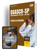 Apostila Câmara de Osasco - SP 2024 - Técnico de Ouvidoria