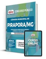 Apostila Câmara de Pirapora - MG - Auxiliar de Serviços Gerais - Limpeza e Manutenção - Apostilas Opção