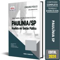 Apostila Câmara Paulínia Sp 2024 Analista Em Gestão Pública
