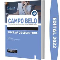 Apostila Concurso Campo Belo Mg Auxiliar De Secretaria - Editora Solucao