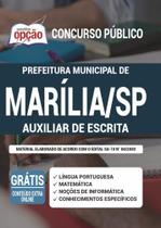 Apostila Concurso Marília Sp - Auxiliar De Escrita