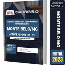 Apostila Concurso Monte Belo Mg - Agente Administrativo