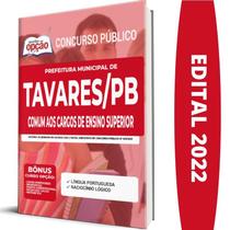 Apostila Concurso Tavares Pb - Cargos De Ensino Superior